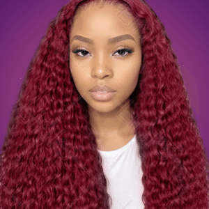 Custom Colored 4x4 Closure Deep Wave Wig